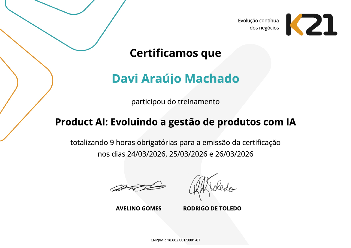 Certificado K21
